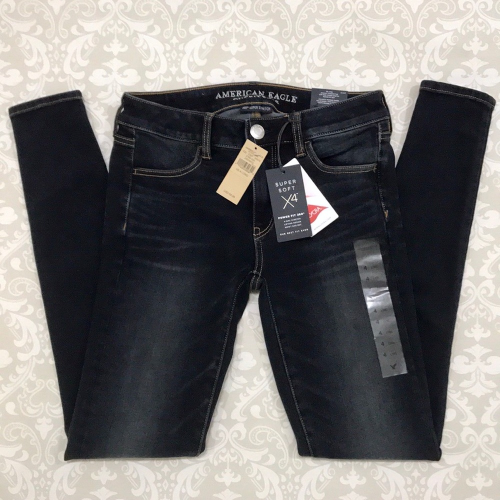 American Eagle Super Soft X4 Jegging Sz 4 Long NWT